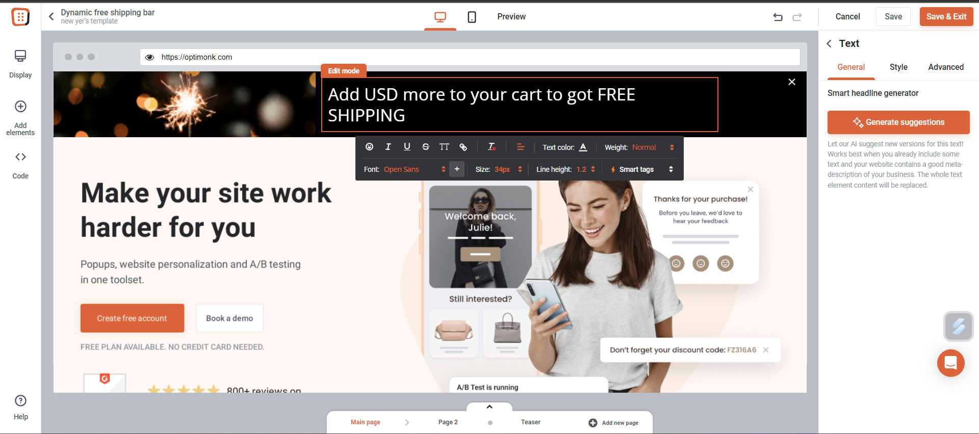 Add a Free Shipping Bar to Your Shopify Store